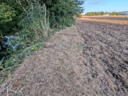 Acker befindet sich im Gewässerrandstreifen